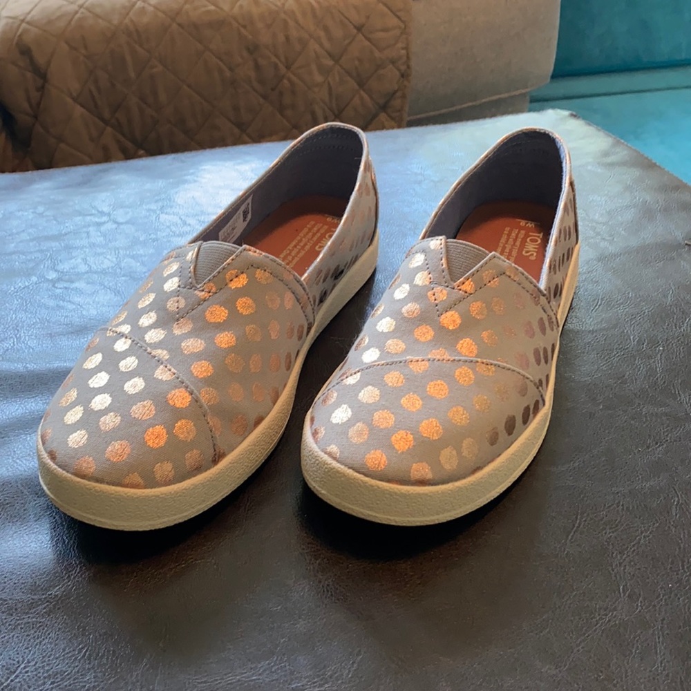 Rose Gold Polka Dot Toms